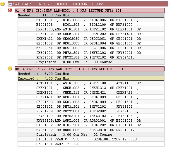 web degree audit