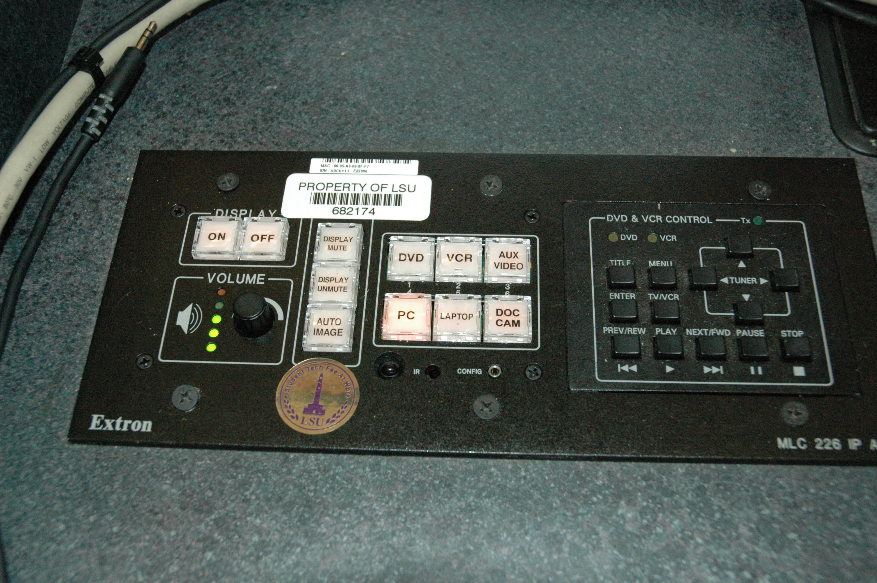 controls on Multimedia Station