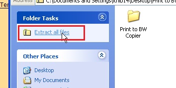 Extract all files highlighted