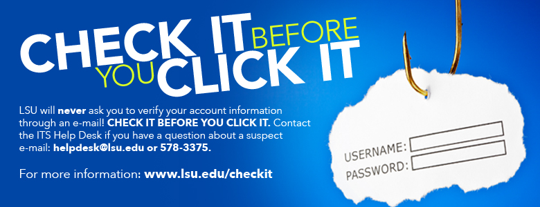 Check it before you click it logo.