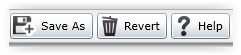 the Save As, Revert and Help options