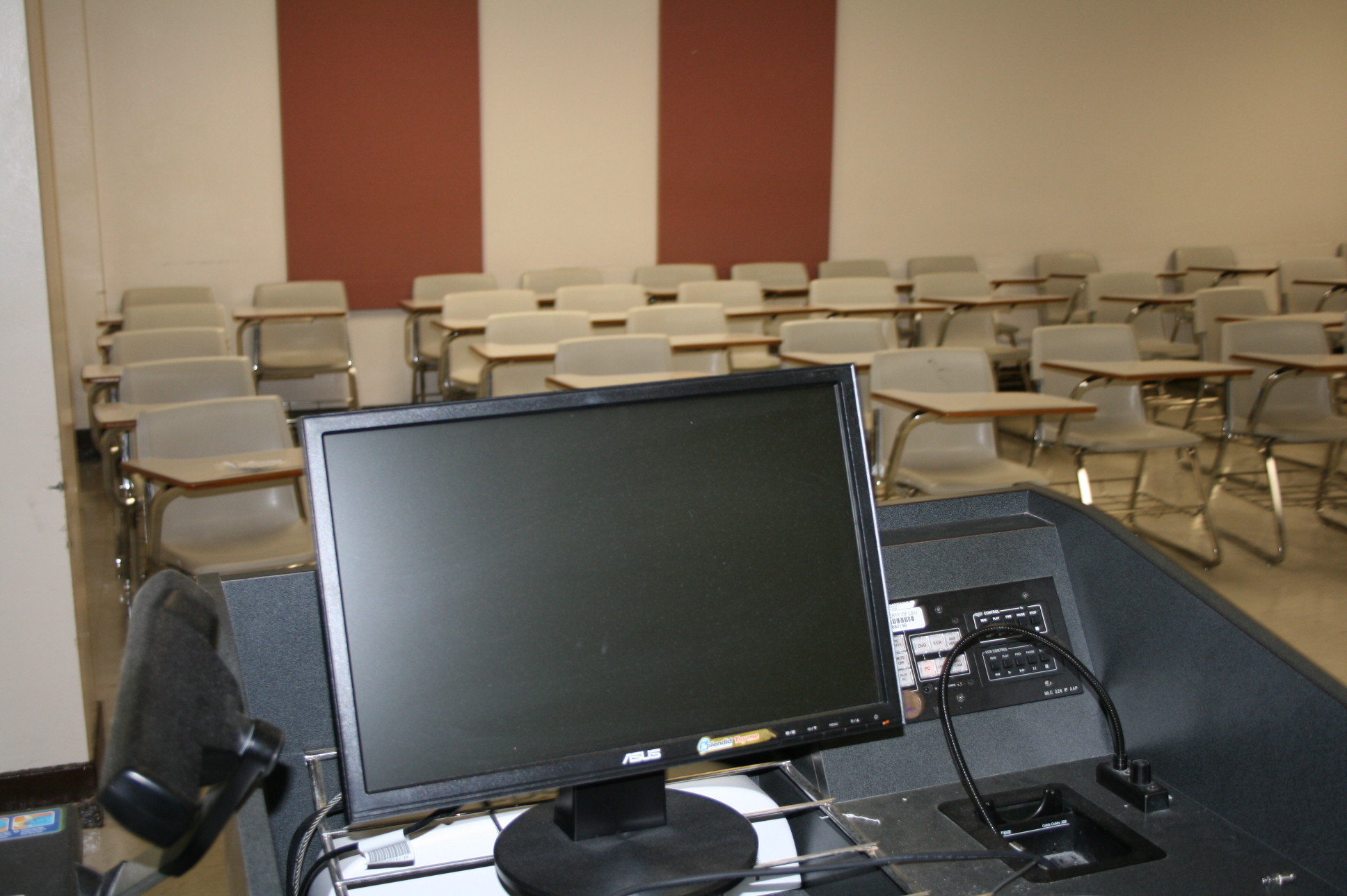 view from front of classroom