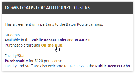 SPSS Statistics 23 On The Hub Purchase link from TigerWare