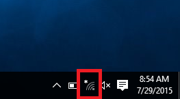 Windows 10 Wifi button