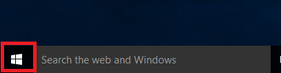 windows icon on the taskbar