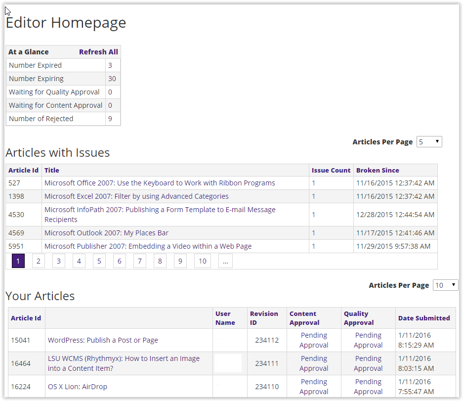 GROK edit dashboard.