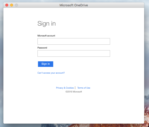 Sign into your Microsoft Account.