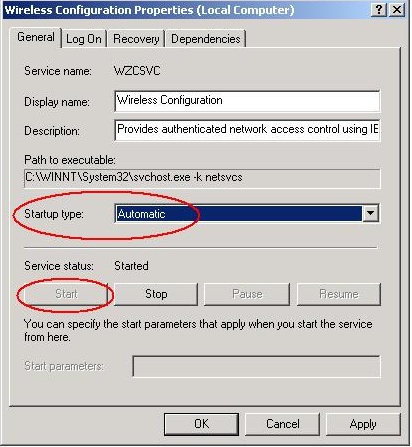 Wireless Configuration Properties