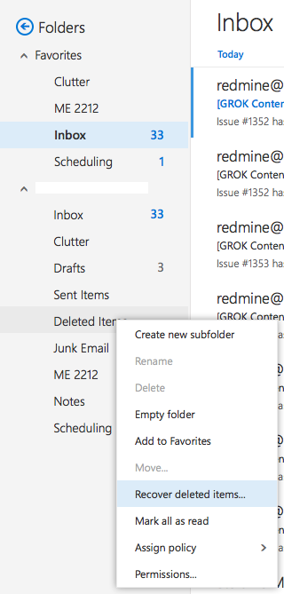 LSUMail: Recover Deleted E-mails - GROK Knowledge Base