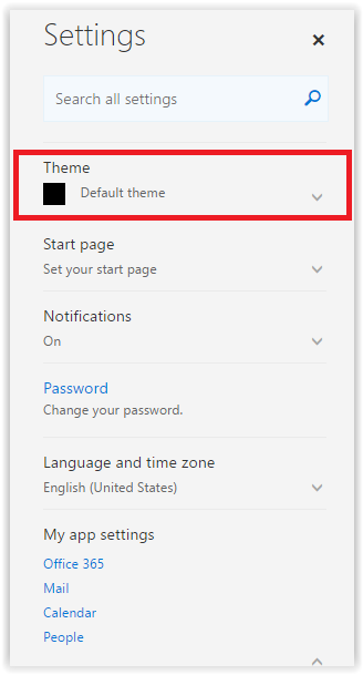 change theme from the settings menu.