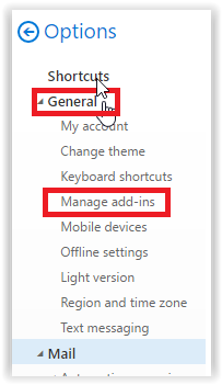 General settings