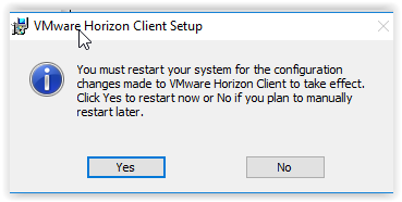 the restart the system screen