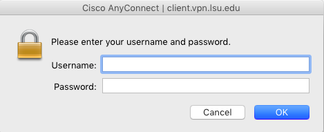 AnyConnect Client asking to enter paws ID and password