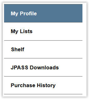 Profile editing tabs in JSTOR