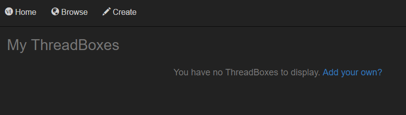 Thread Boxes section of Voice Thread
