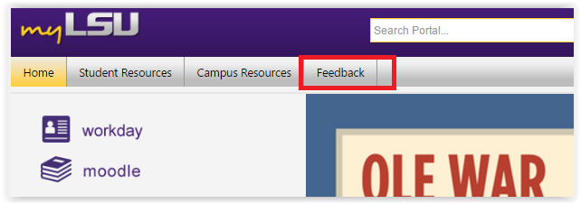 feedback tab