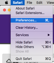 Safari Preferences