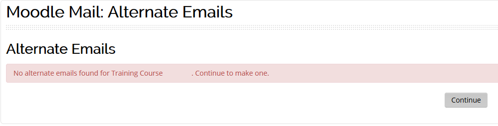 alternate email screen