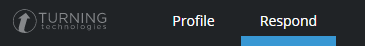 Respond tab at top of page