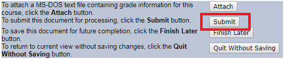 Submit grades button