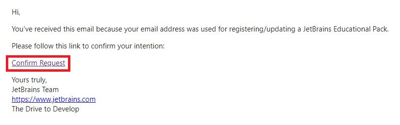 Confirmation email