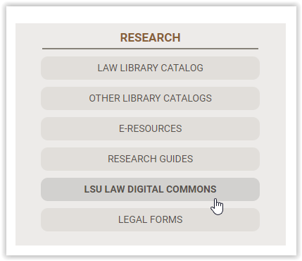 LSU Law Library screen with Digital Commons