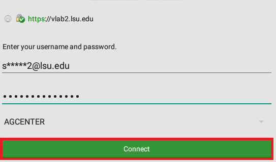 vmware client username and password dialog