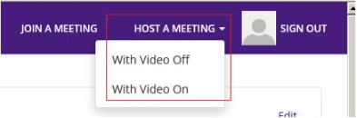Zoom hosting a meeting