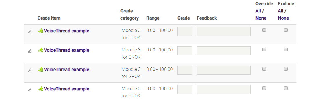 gradebook view SNAP