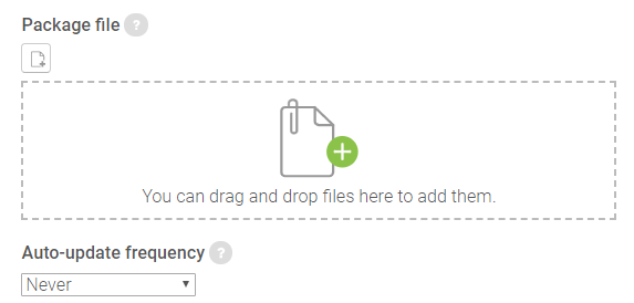 package options in SCORM package settings