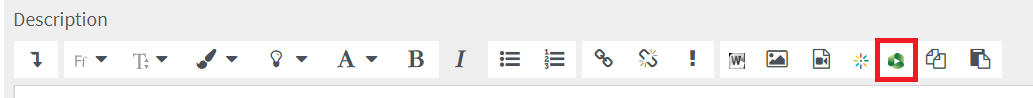 the Panopto icon in the general settings of an activity or resource