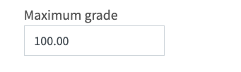 Maximum Grade setting for manual grade item within Gradebook setup