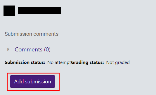 Add submission button for assignment