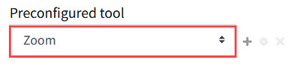Zoom selected in external tool settings